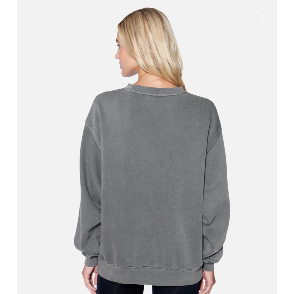 NWT Hurley La Mer Boyfriend Gray Crewneck Sweatshirt Women's Size Small - Picture 2 of 8